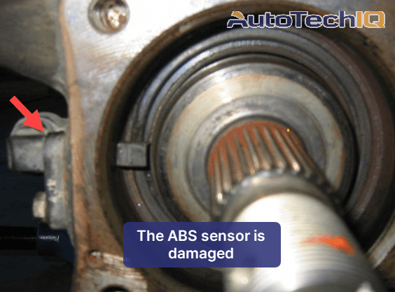 An ABS sensor can develop issues because of a bad wheel bearing