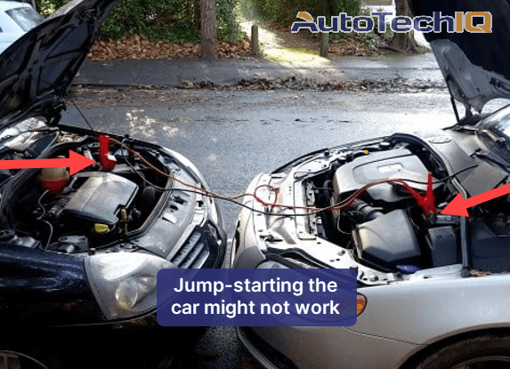 Jump-start attempt to fix battery issue
