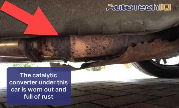 A rusty catalytic converter can stop working anytime. This could be avoided by scheduling regular vehicle inspections