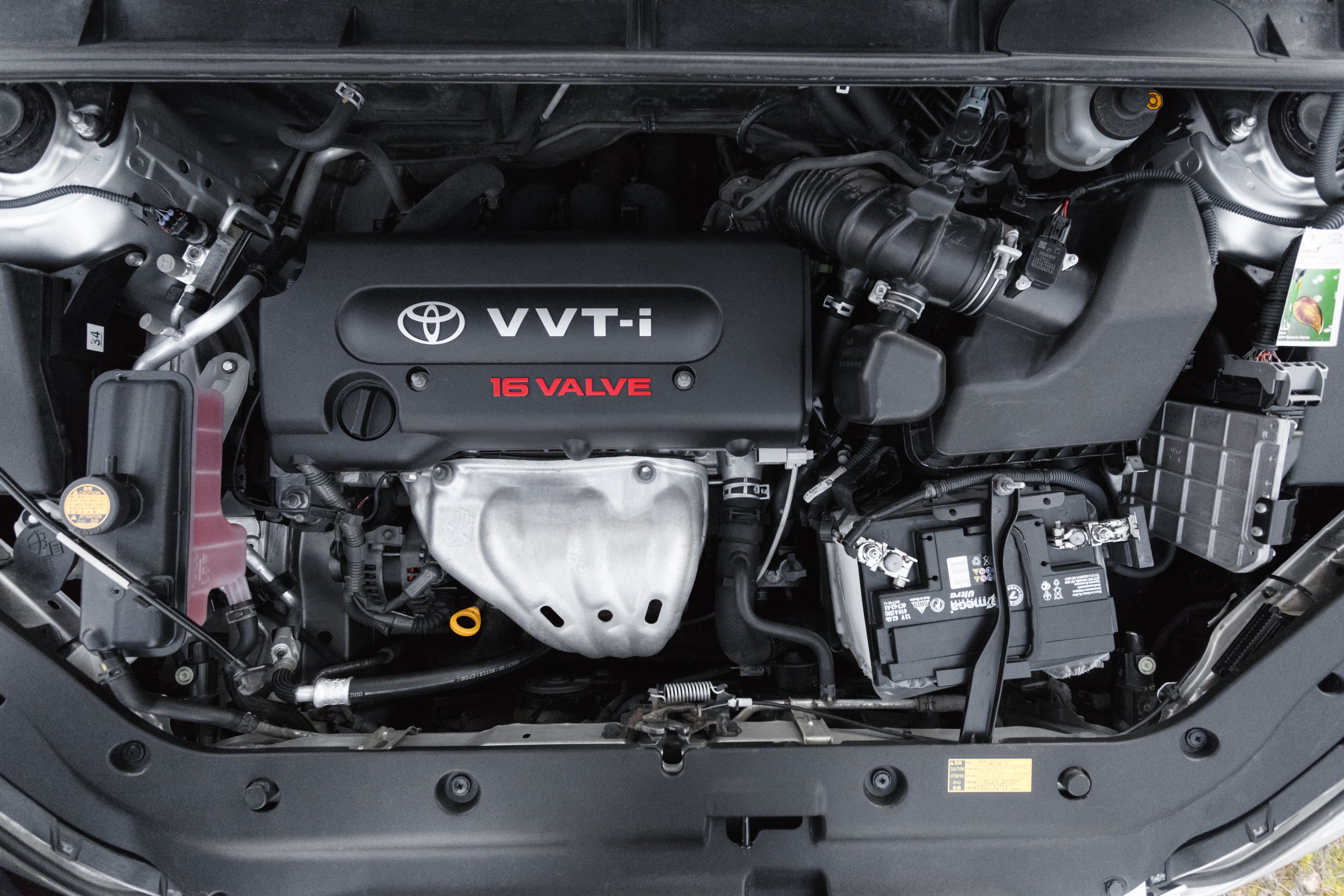 Engine of a Toyota vehicle, which is often highly durable and recommended by mechanics