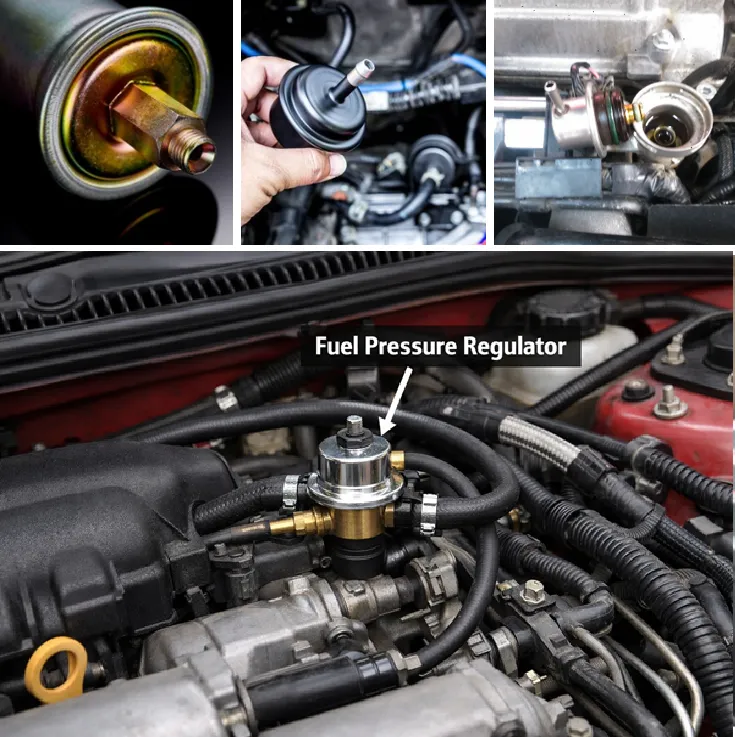 Fuel Pressure Regulator location in a vehicle