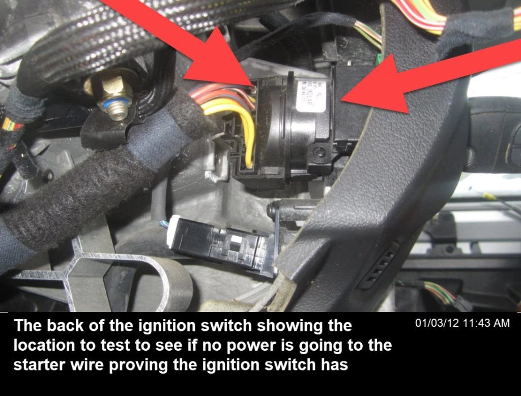 Faulty ignition switch