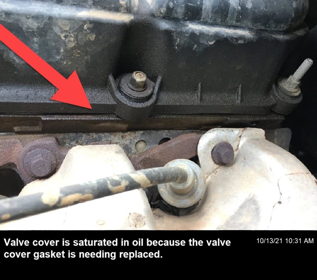Valve cover leaking