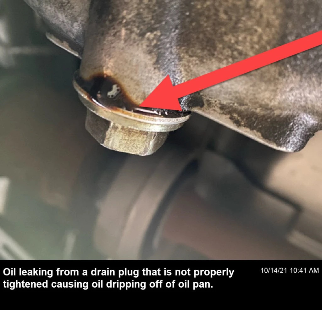 Loose drain plug