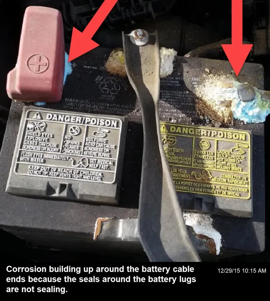 Battery leaking acid sales