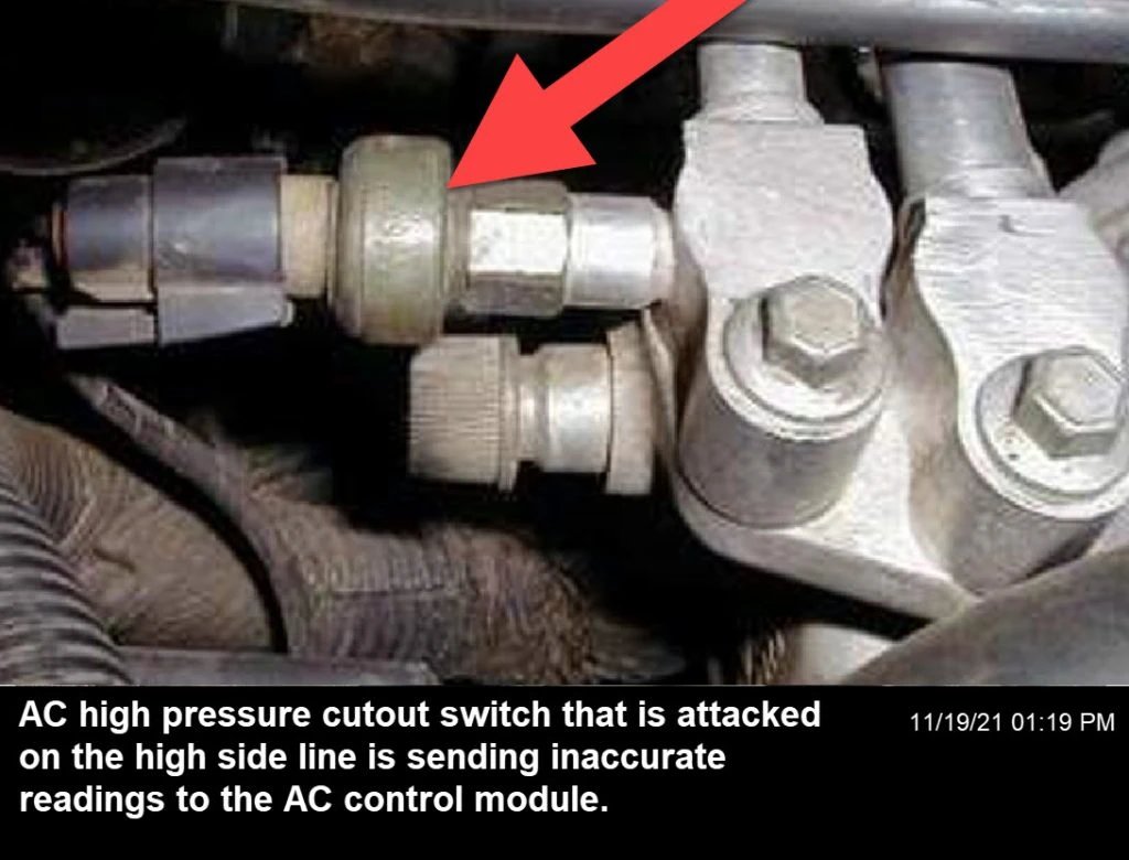 Intermittent ac high-pressure switch
