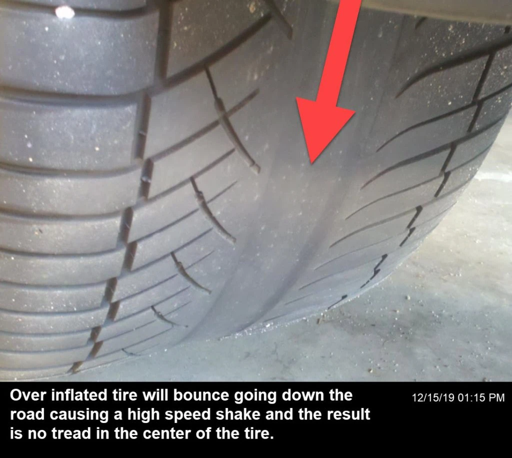 Worn tire