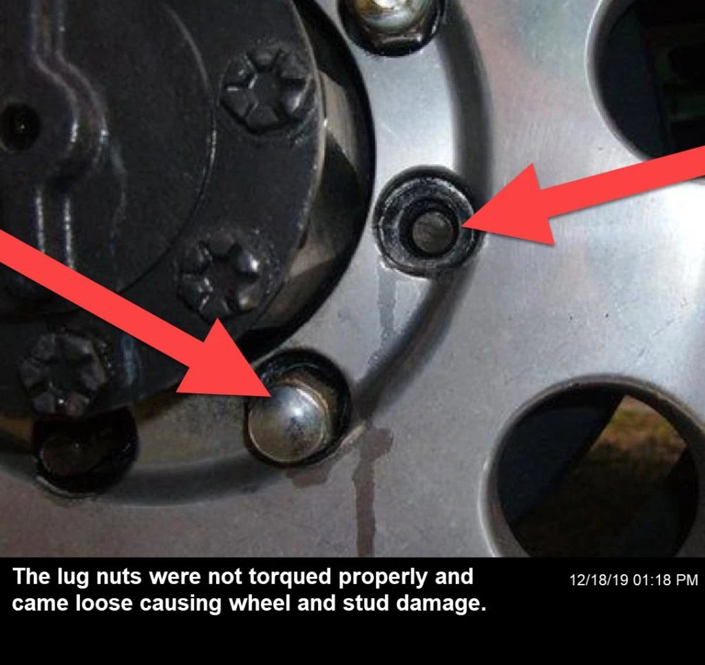 Loose lug nuts causing the vehicle to shake when driving and accelerating