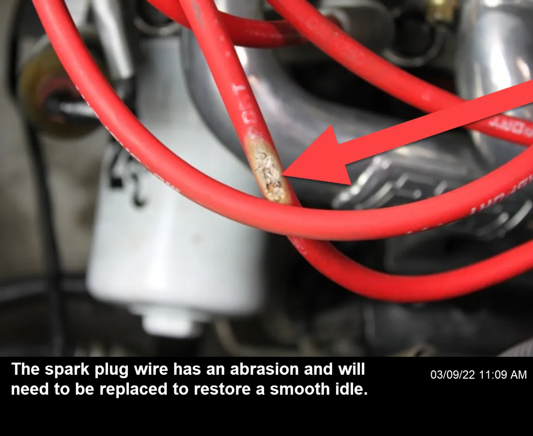 Damaged Plug Wire