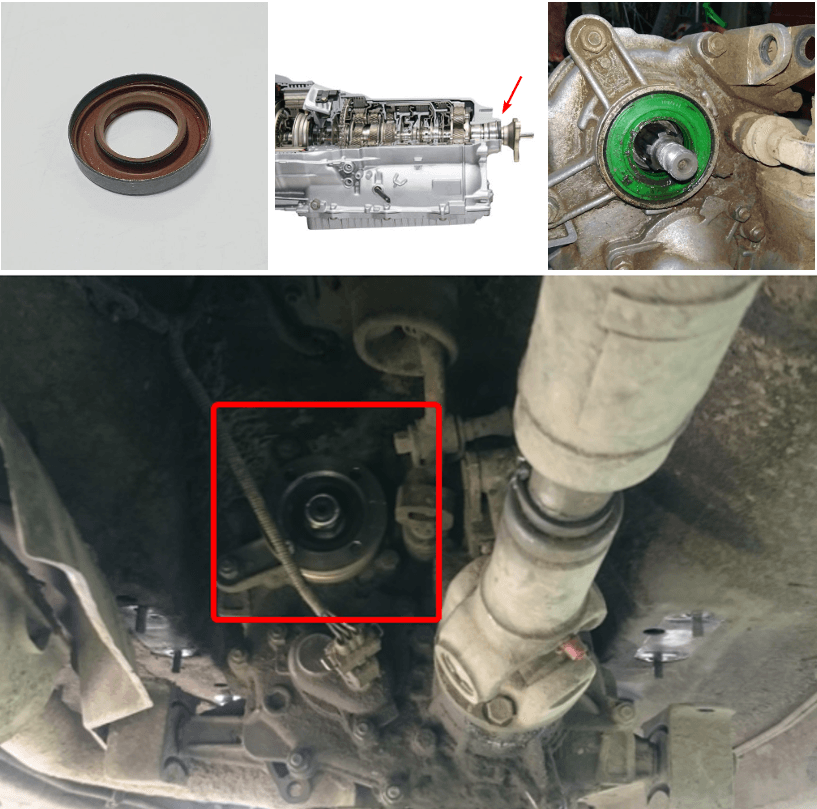 Transmission Output Shaft Seal information about the need for replacement