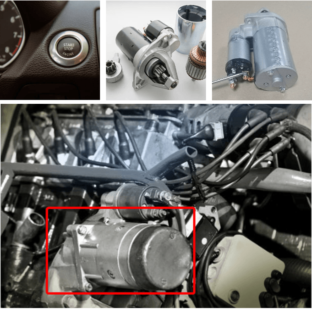 Starter motor information about the need for replacement