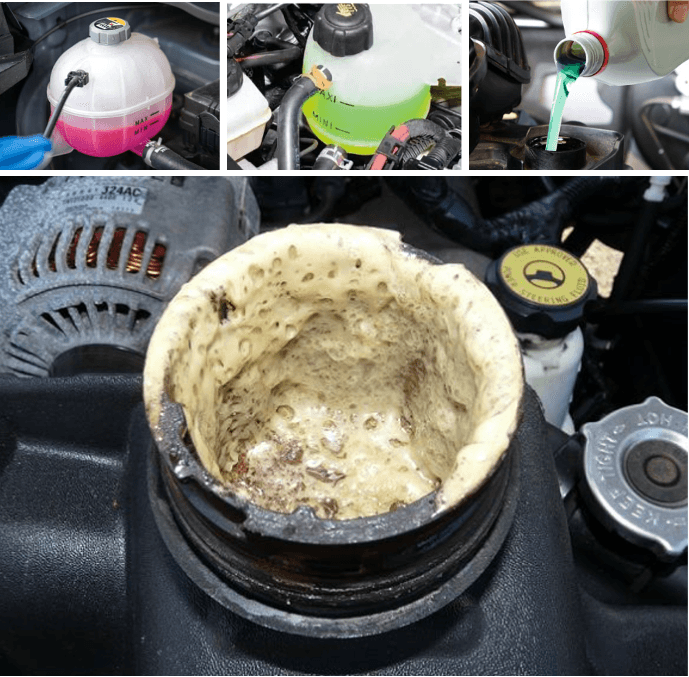 Coolant refill information about need