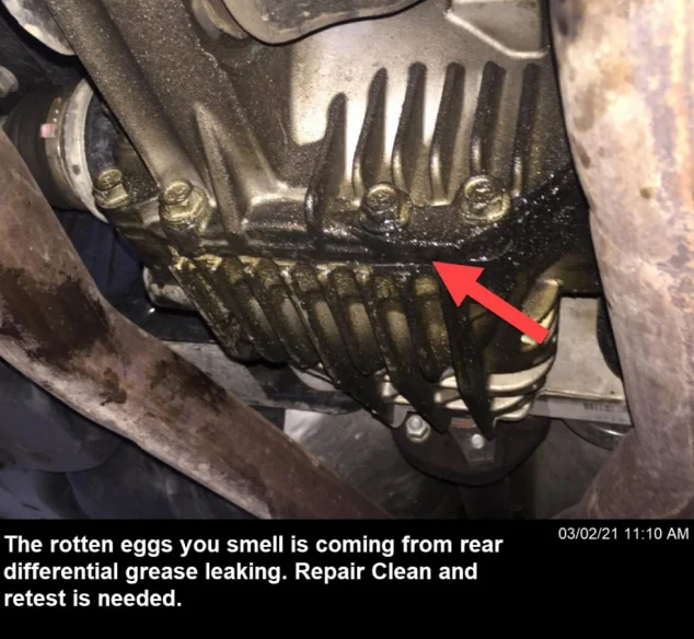 Differential fluid leak (transmission fluid)
