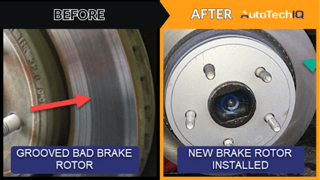 Grooved Brake Rotor Vs New Brake Rotor