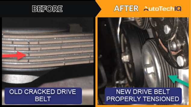 Cracked Serpentine Belt Inspection on Your Car