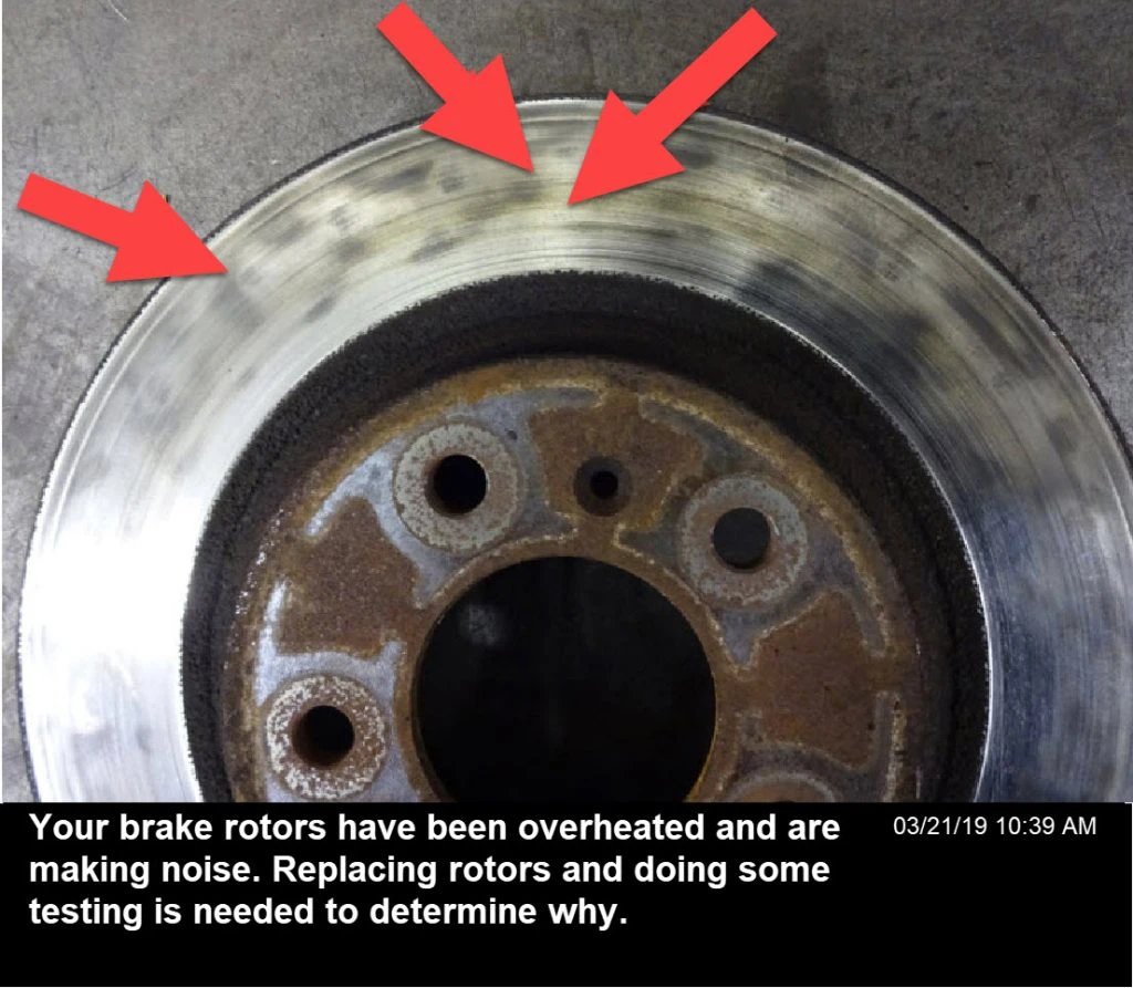 Damaged brake rotors cause extra friction, resulting in squealing noises, vibrations, and discomfort